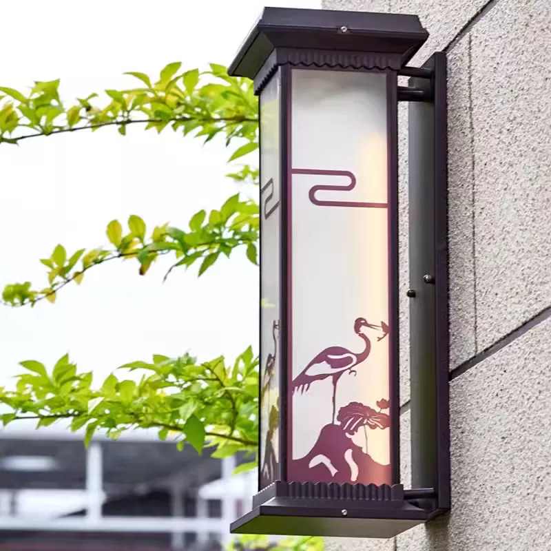 Đèn gắn tường trang trí phong cảnh chú cò sinh động TY6080