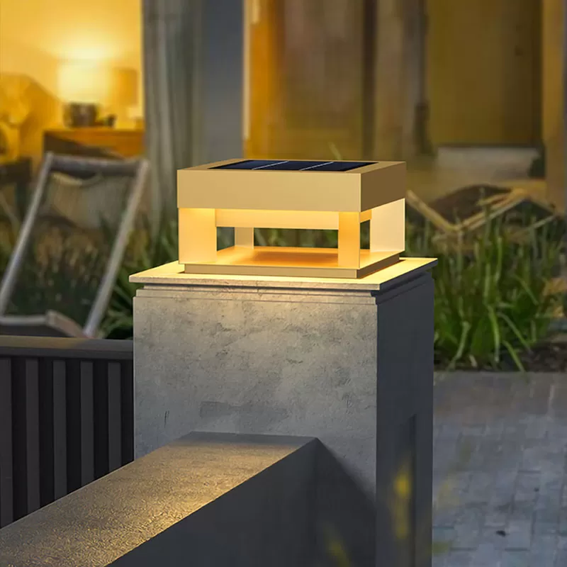 Đèn trụ cổng đồng thau hiện đại sang trọng YL8989