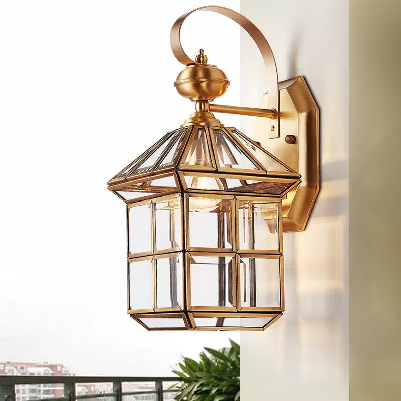 Đèn vách đồng trang trí biệt thự ngoài trời TB5793