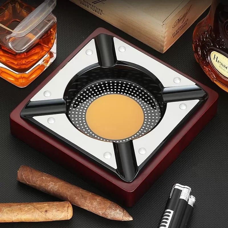 Gạt tàn xì gà 4 điếu kích thước lớn độc đáo GA30G 