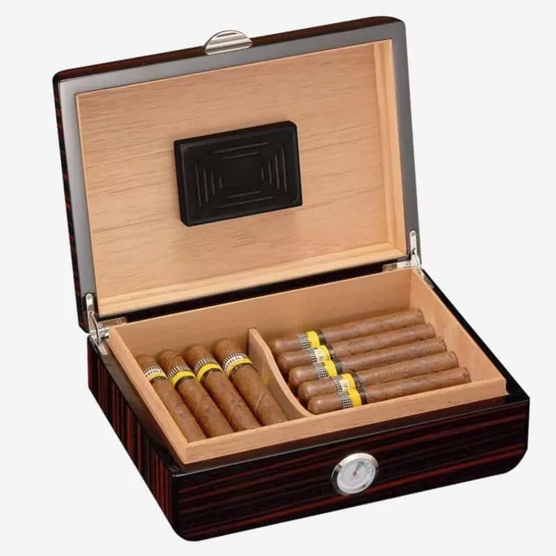 Hộp gỗ dưỡng ẩm cigar đa chức năng HC69 