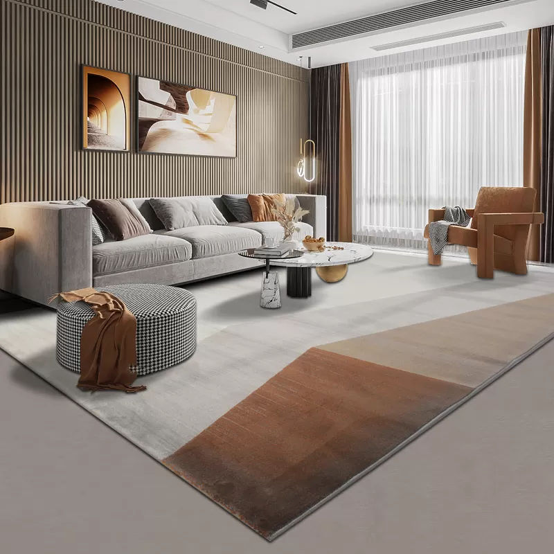 Thảm trải trang trí phòng khách hình học YN-BLG71