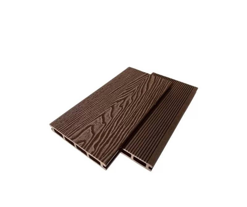 Sàn Gỗ Nhựa Ngoài Trời Swood 150×23 Cafe 3D