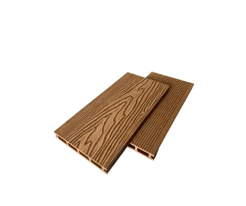 Sàn Gỗ Nhựa Ngoài Trời Swood 150×23 Vàng 3D