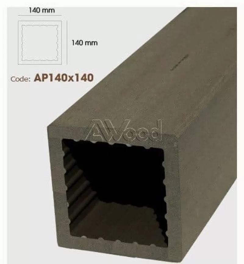 Lam Cột, Xà Ngang Gỗ Nhựa – AWood-AP140x140-coffee