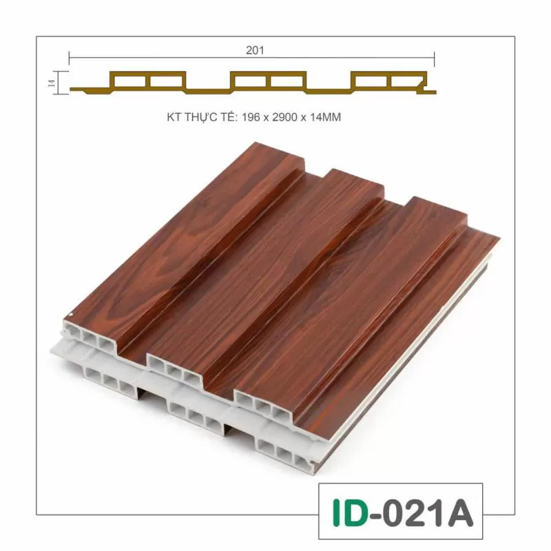 Thanh lam 3 sóng 196x14x2900 ID021A – lam sóng giá rẻ ốp tường trần