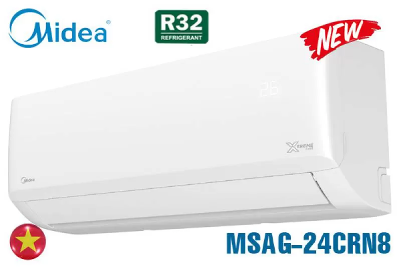MSAG-24CRN8, Điều hòa Midea 24000 BTU 1 chiều giá rẻ 2023