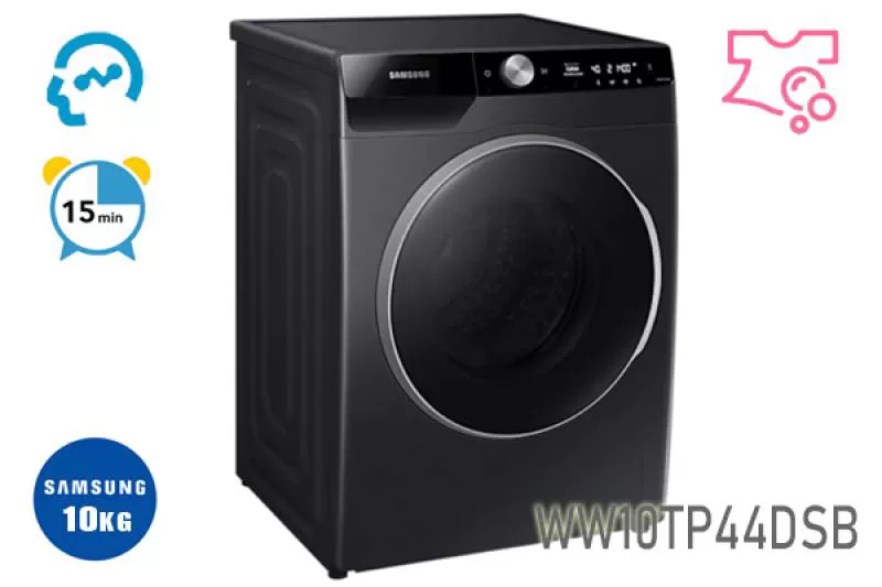 Máy giặt samsung AI Ecobubble 10Kg inverter WW100TP44DSB/SV [Màu Đen]