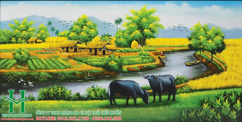Những mẫu tranh 3D đồng quê đẹp nhất - Tinh tế - Sắc nét - Bền màu