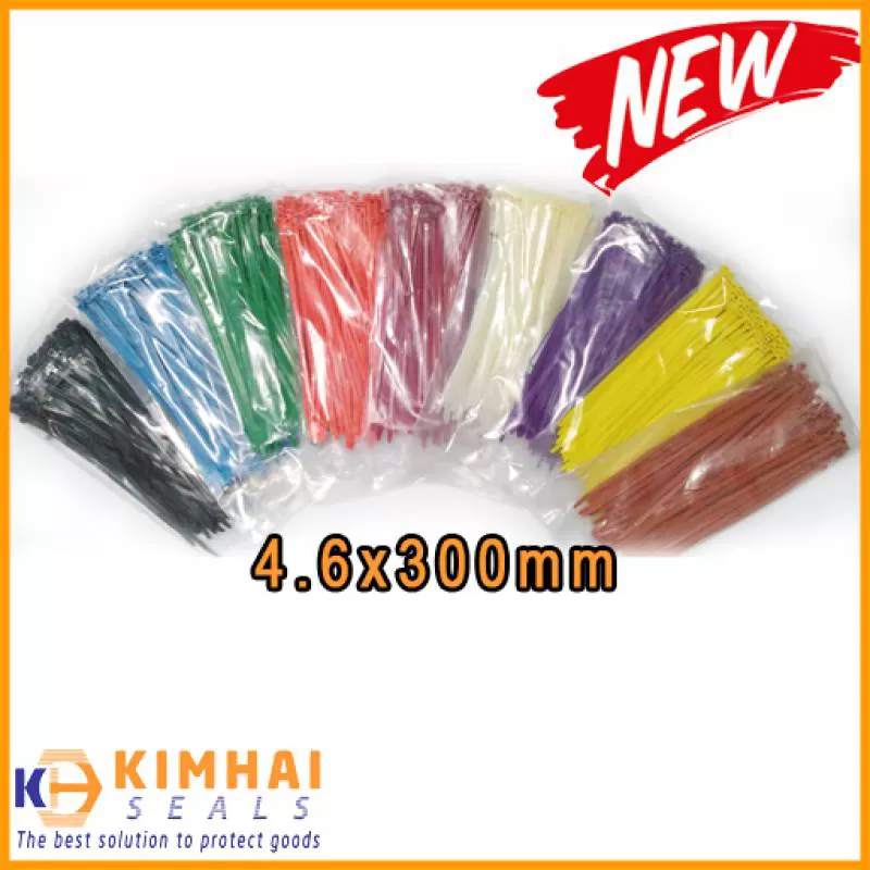 Dây rút nhựa màu 30cm (4.6x300mm) | Có 9 màu