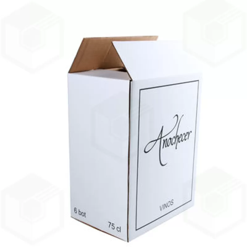 Thùng carton trắng đựng rượu