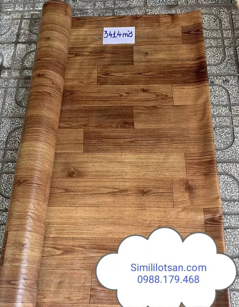 Simili Lót Sàn Dày 0.35mm 3414Mờ
