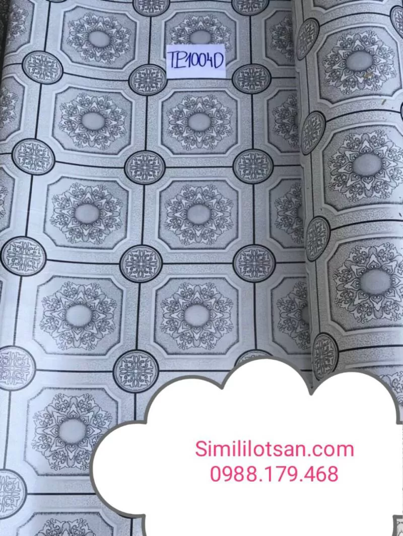 Simili Lót Sàn Dày 1.6mm Xốp 1004D - báo giá simili giá rẻ