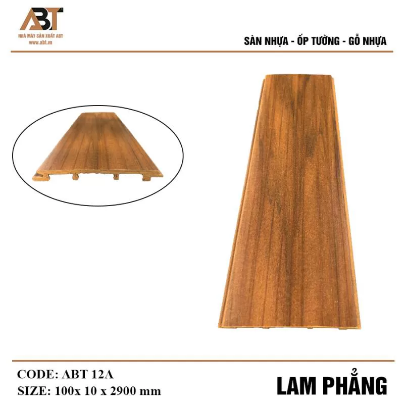 Lam phẳng ABT 12A màu vàng (KT100*10*2900mm)