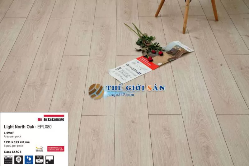 Egger Aqua Pro 8mm - EPL080 - Sàn gỗ 247 Thế Giới Sàn 