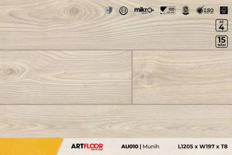 Sàn gỗ ArtFloor – 8mm – AC4