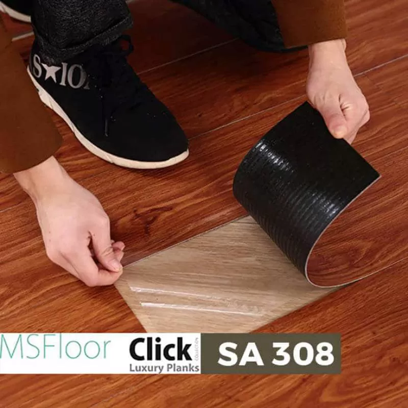 Sàn Nhựa Giả Gỗ Dán Keo MSfloor SA 308 