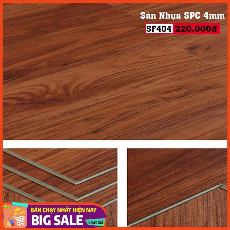 Sàn Hèm Khóa Sunfloor 4mm 404