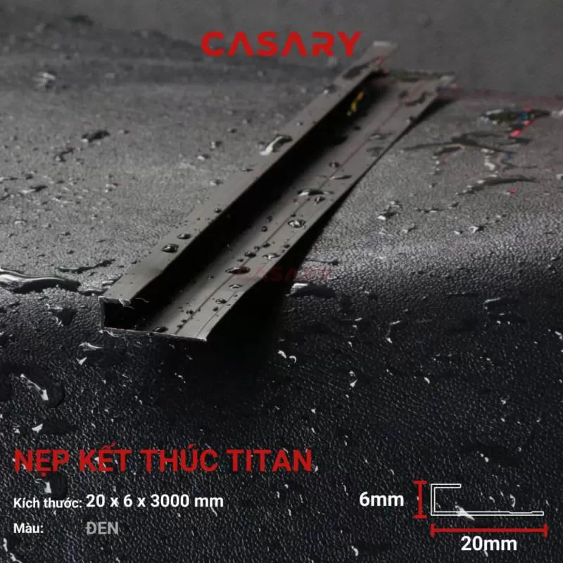 Nẹp Kết Thúc Titan Casary – Đen