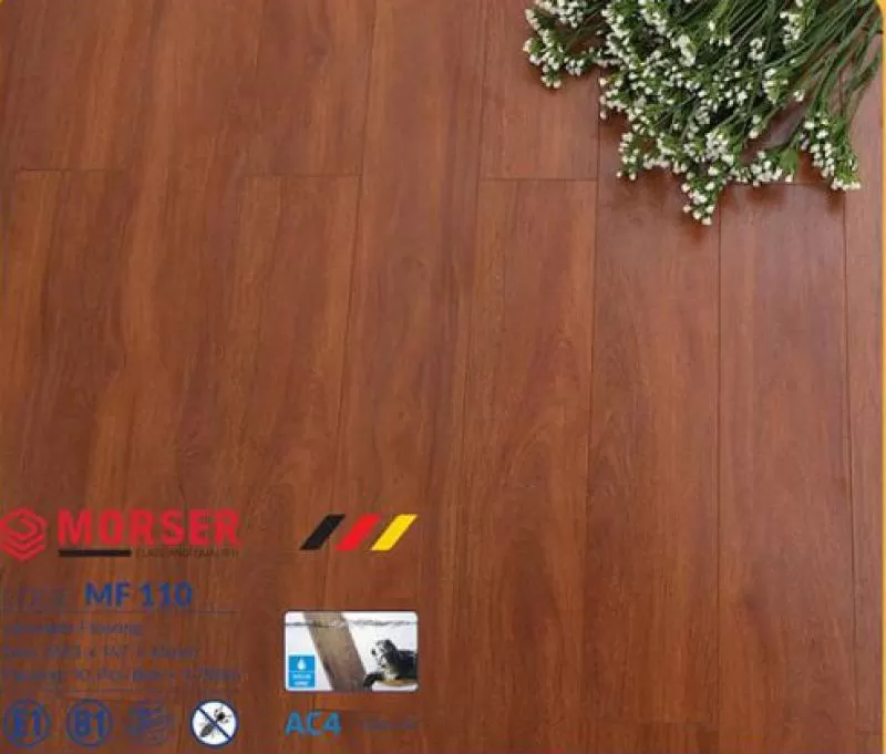 Báo Giá Sàn Gỗ Morser Cốt Trắng 12mm - Kho Sàn Gỗ Khu Vực Long Thành, Đồng Nai 