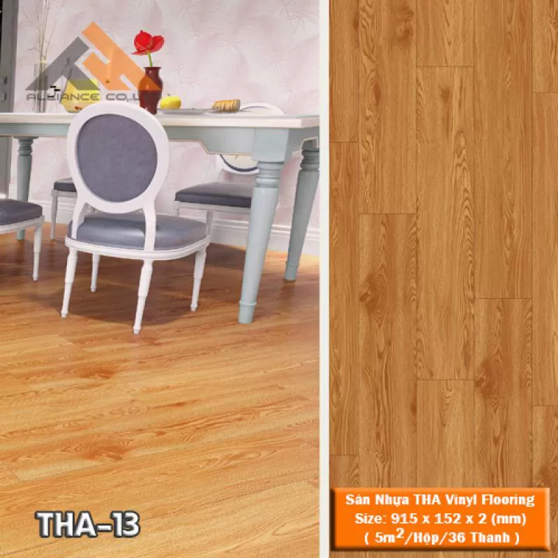 Sàn nhựa THA Vinyl Flooring – THA 13 Giả Gỗ