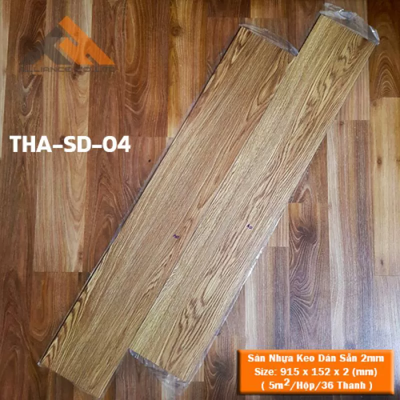 Sàn nhựa keo dán 2mm – THA-SD-04