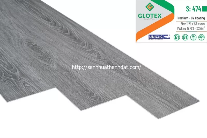 Sàn Nhựa Hèm Khóa -S 474