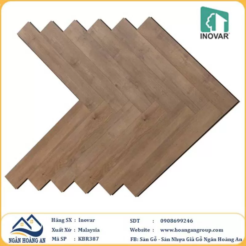 Mua Sàn Gỗ Công Nghiệp Xương Cá Inovar KBR387 Tại Đồng Nai