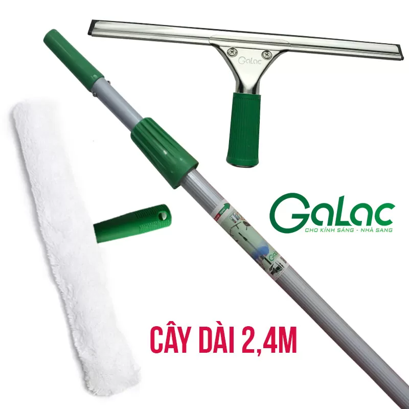 Dụng cụ lau kính Galac - Cán dài, nhập khẩu, đa năng, giá rẻ