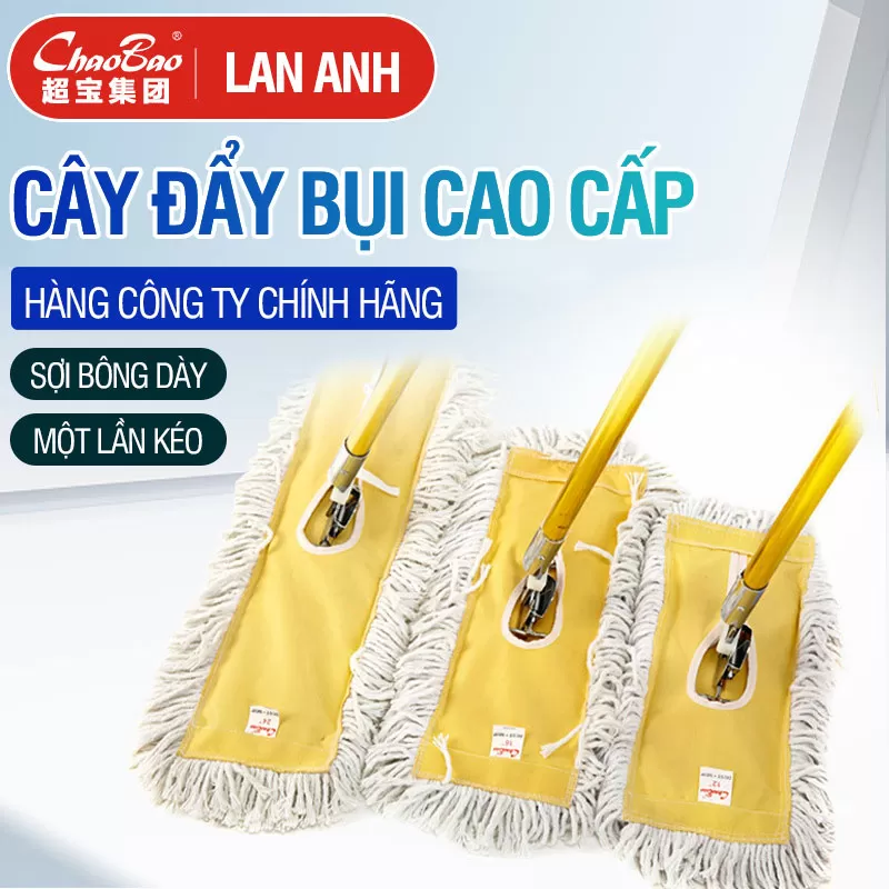 Cây lau nhà công nghiệp bản lớn 90cm (C-004)