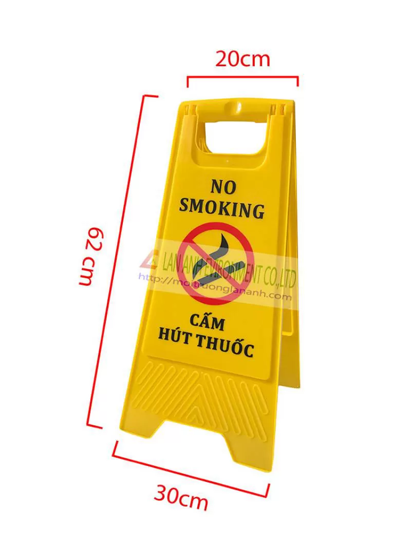 Biển báo cấm hút thuốc chữ A - Hàng chuyên dụng, chất lượng, giá rẻ