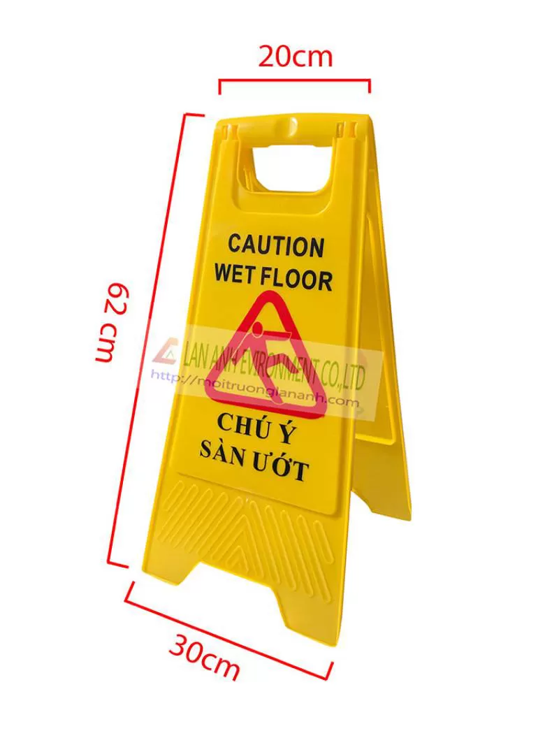 Bán biển báo chú ý sàn ướt chữ A - Chính hãng, chất lượng, giá rẻ nhất
