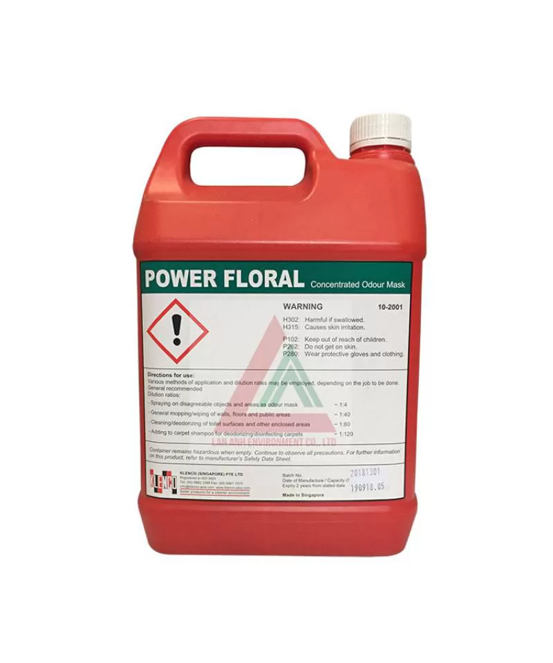 Nước lau sàn diệt khuẩn Power Floral – Can 5L