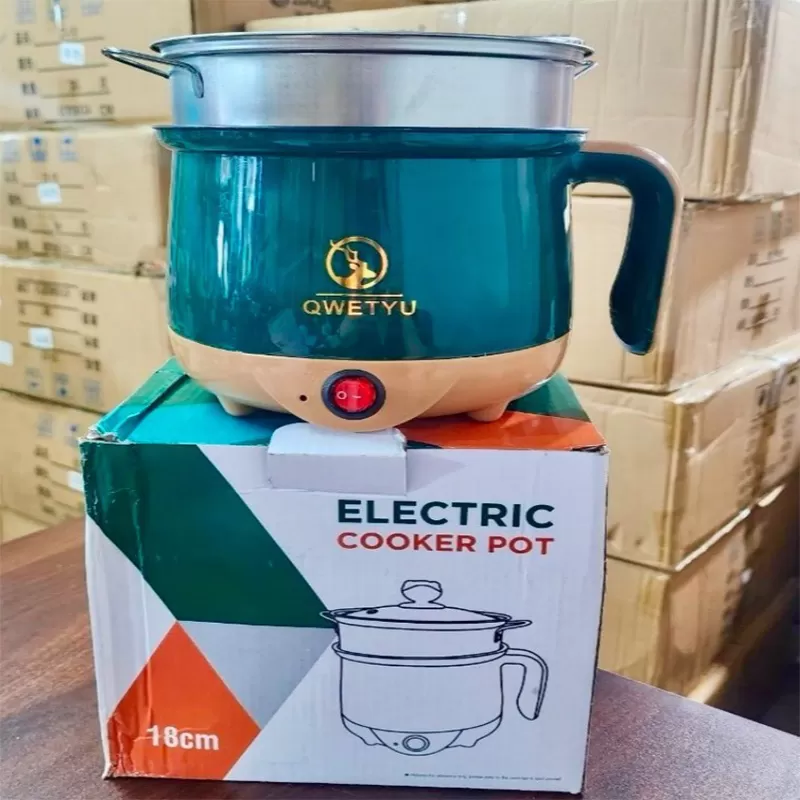 Nồi lẩu điện 2 tầng QWETYU đa năng, nổi lẩu điện mini giá tốt
