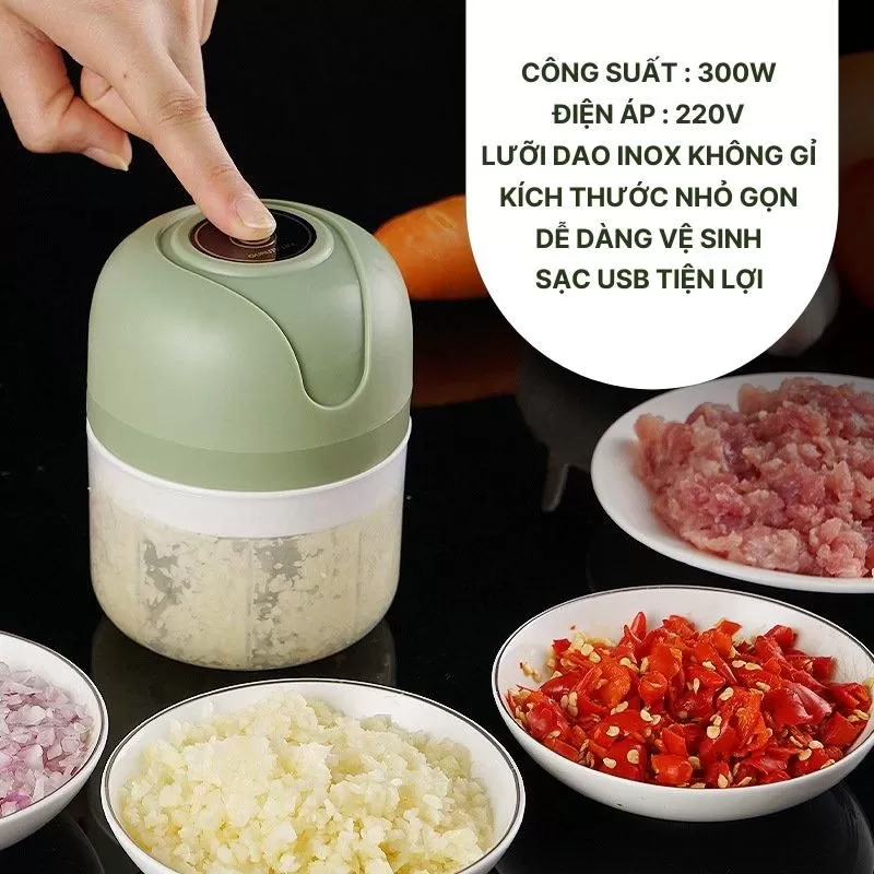 [100] Máy Xay Tỏi Ớt Mini - Mẫu 2