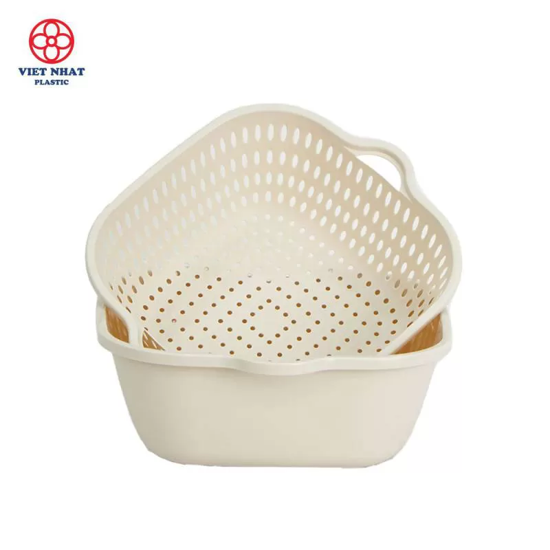 [10] Bộ Thau Rổ Vuông 6 Món 3288+3289+3290
