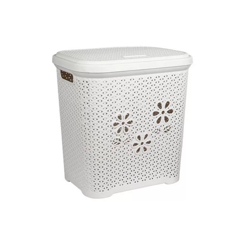 Giỏ Nắp Hoa 5159, Giỏ Đựng Quần Áo Bằng Nhựa Nguyên Sinh Cao Cấp