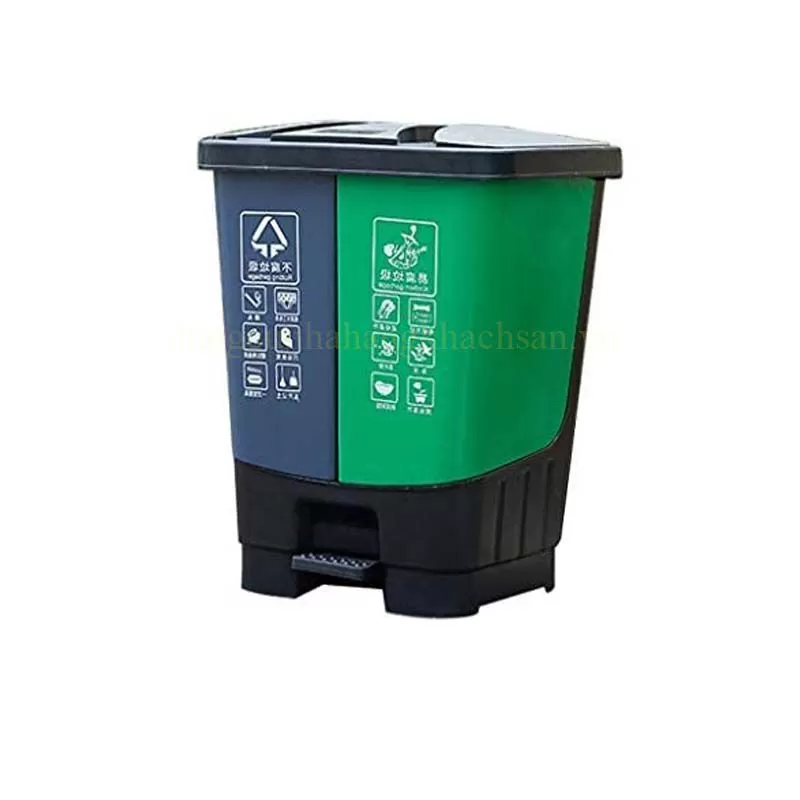 Thùng rác phân loại 2 ngăn 40L