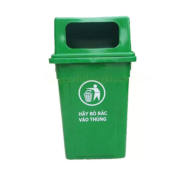 Thùng rác 90 lít nắp hở