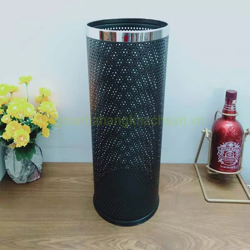 Thùng dù sắt sơn viền trắng TS18K03