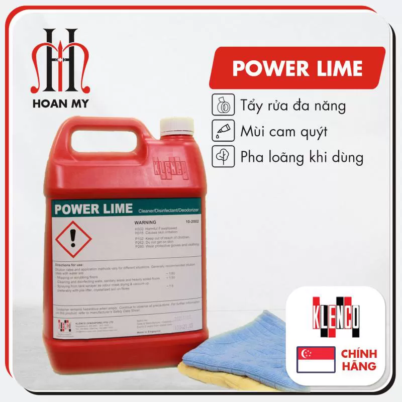Hóa chất làm sạch và khử trùng hương chanh Power Lime