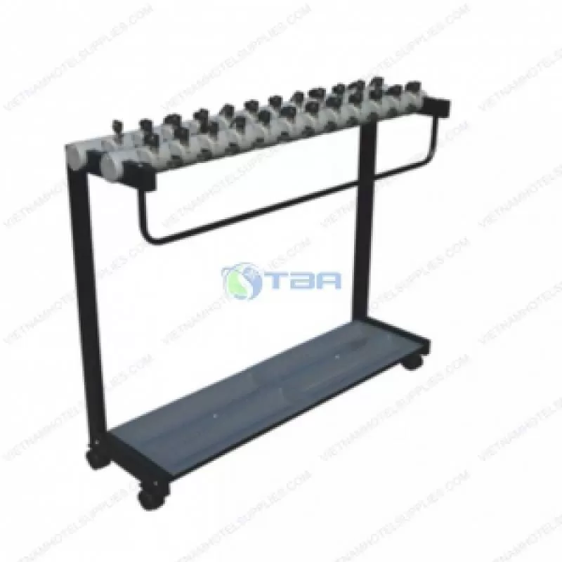 Kệ đựng ô dù cao cấp 24 ô có khóa & bánh xe