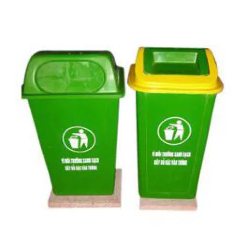 Thùng rác ngoài trời đế đá