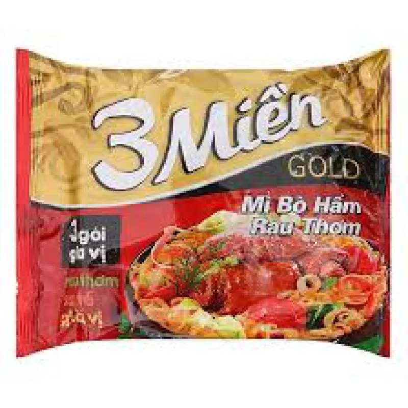 Giá Mì 3 Miền Gold Bò Hầm Rau Thơm - Nhà phân phối hàng tiêu dùng Trường Hưng