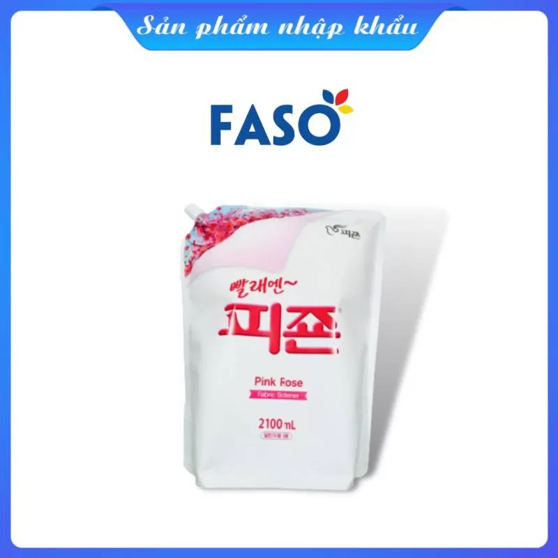 Nước xả vải Pigeon hương hoa hồng 2100ml Pink Rose
