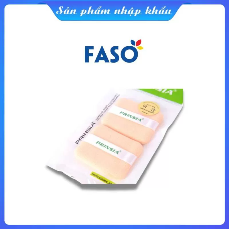 Bông phấn vuông màu vàng 2P