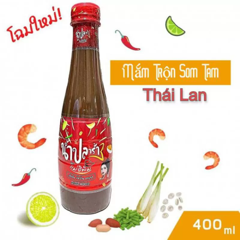 Sốt Mắm Trộn Som Tam Ngon Chuẩn Vị CTC28 400ml Thái Lan