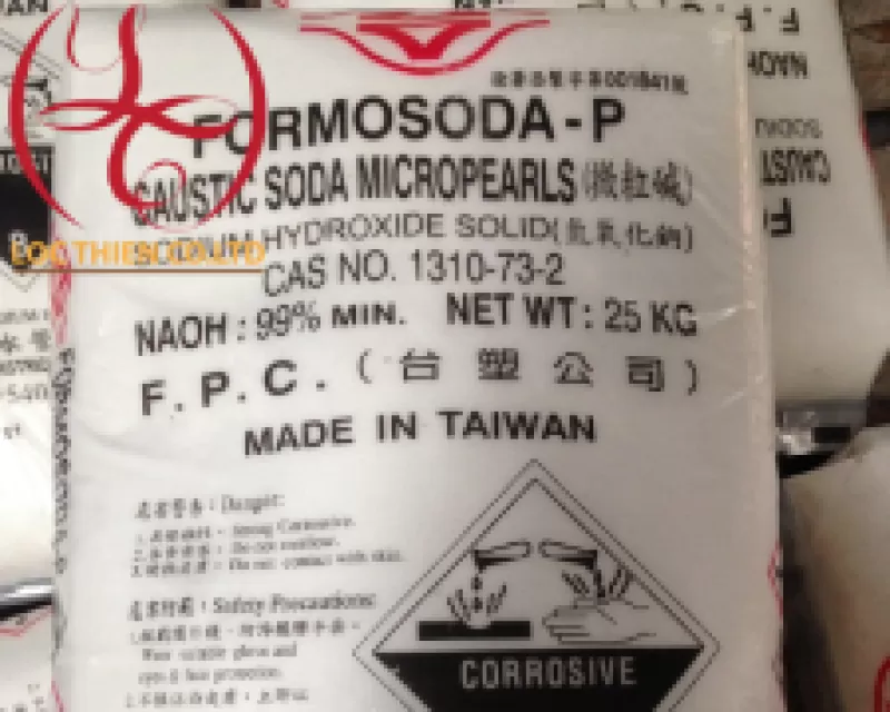 NAOH - CAUTIC SODA FLAKES 98% - ĐÀI LOAN
