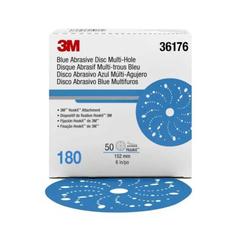 Nhám xanh P180 6″ 3M 36176