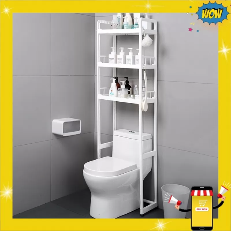 Kệ Nhà Vệ Sinh Nhựa 3 Tầng